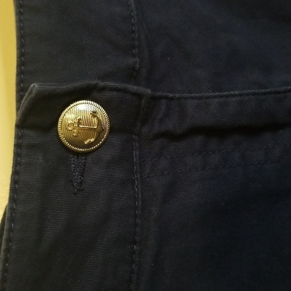 Nautica Women’s navy Blue Pants Career Work trousers size 16 grommet accents EUC - Picture 3 of 5